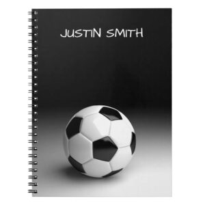 Custom Name Soccer Ball Notebook