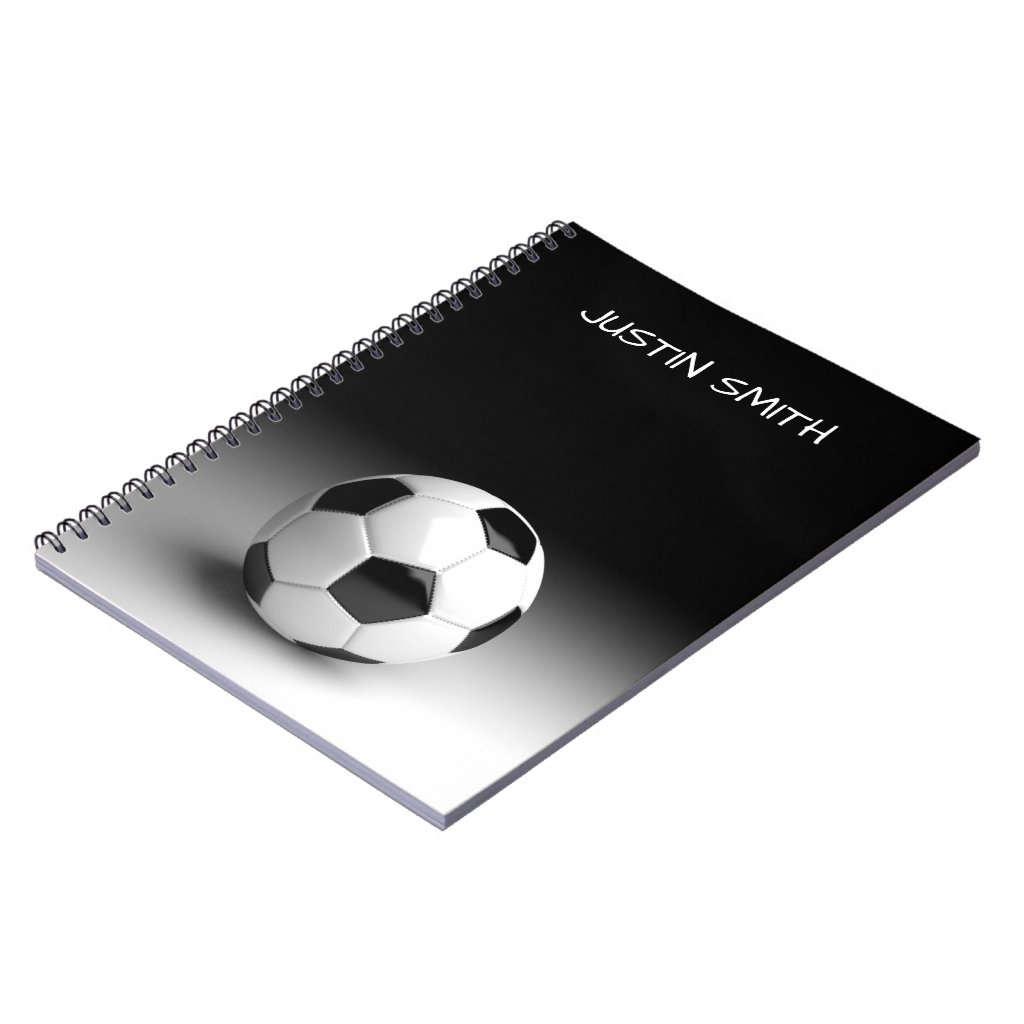 Custom Name Soccer Ball Notebook 2 Custom Name Soccer Ball Notebook