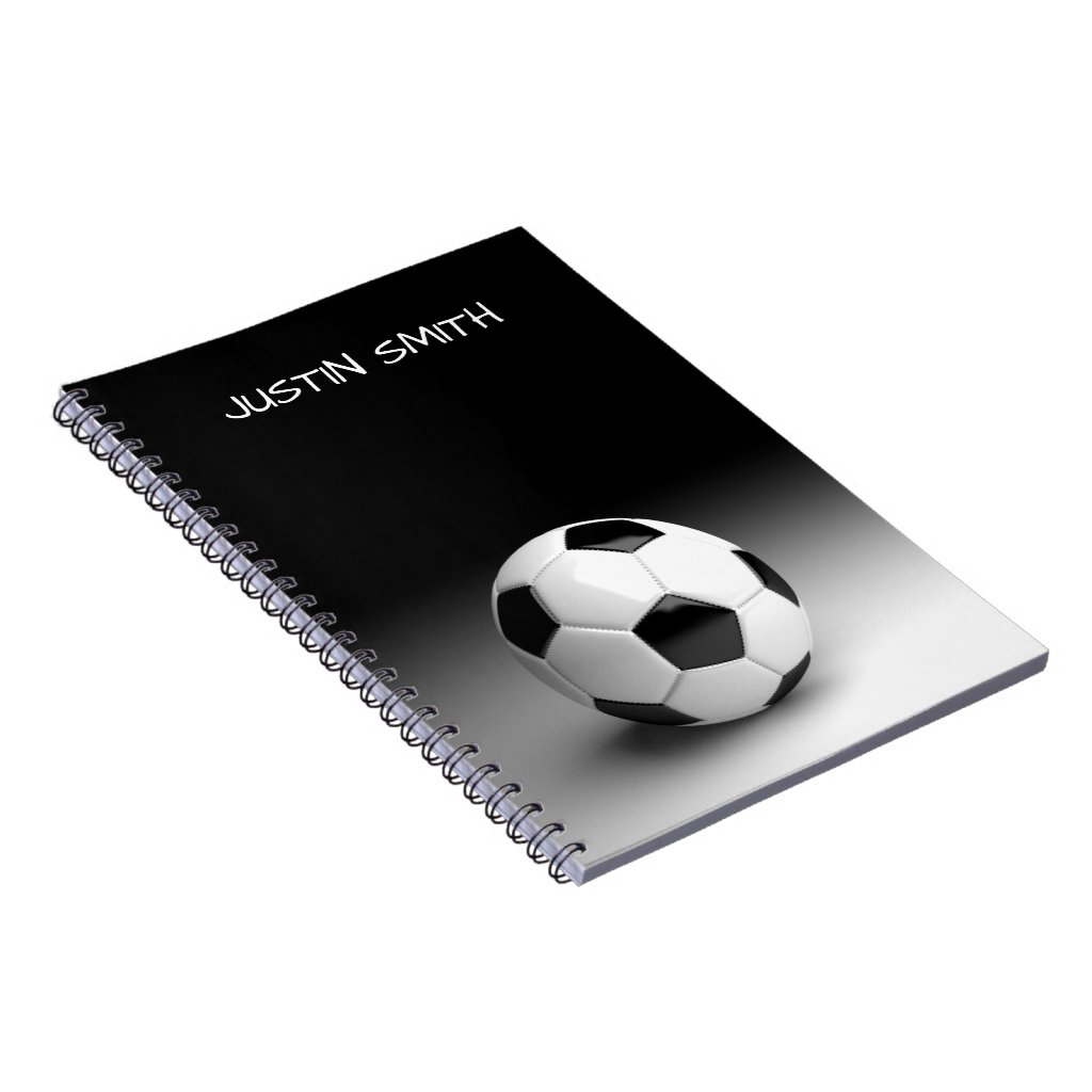 Custom Name Soccer Ball Notebook 3 Custom Name Soccer Ball Notebook