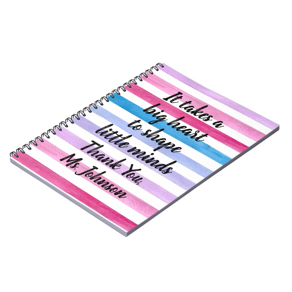 Custom Name Teacher Appreciation Quote Notebook 2 Custom Name Teacher Appreciation Quote Notebook