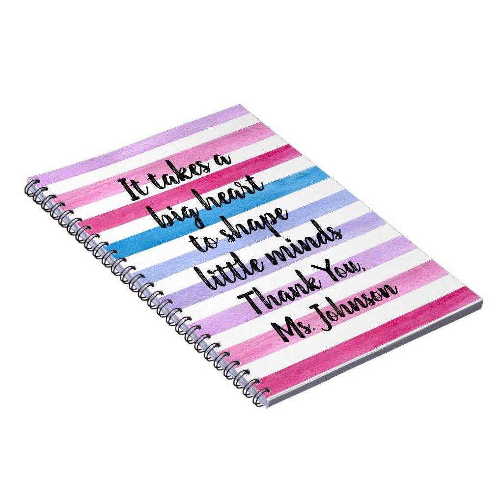 Custom Name Teacher Appreciation Quote Notebook 3 Custom Name Teacher Appreciation Quote Notebook