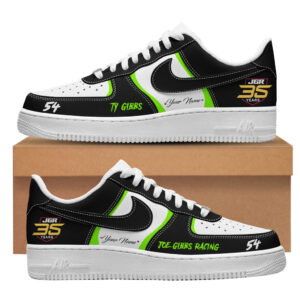 Custom Name Ty Gibbs Joe Gibbs Racing 2026 Air Force 1 Shoes Sneakers for Racing Fans