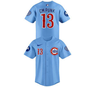 New Custom Name and Number Chicago Cubs Summer Of CM Punk 2026 Baseball Jersey for Baseball Fans