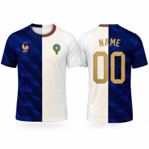Custom Name and Number France Vs Morocco Global Soccer Event 2026 Graphic Shirt for Soccer Fans