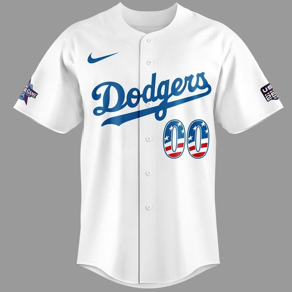 Custom Name and Number Los Angeles Dodgers All Stars x USA 250 Night 2026 Baseball Jersey for Baseball and Patriotic Fans 3 Custom Name and Number Los Angeles Dodgers All Stars x USA 250 Night 2026 Baseball Jersey for Baseball and Patriotic Fans - Image 3