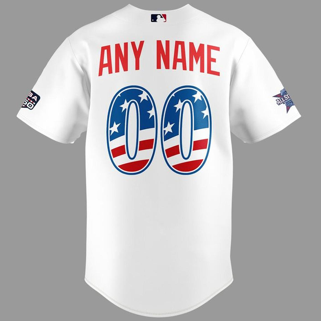 Custom Name and Number Los Angeles Dodgers All Stars x USA 250 Night 2026 Baseball Jersey for Baseball and Patriotic Fans 4 Custom Name and Number Los Angeles Dodgers All Stars x USA 250 Night 2026 Baseball Jersey for Baseball and Patriotic Fans - Image 4