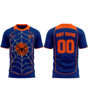 Custom Name and Number New York Mets x Spider-Man Brand New Day 2026 Graphic Shirt for Baseball and Marvel Fans