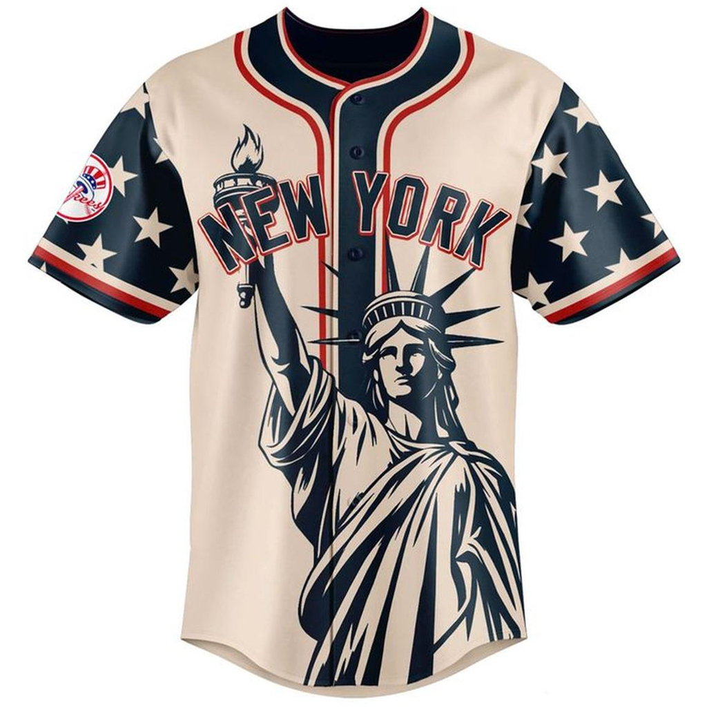Custom Name and Number New York Yankees 2026 Independence Day America 250 Birthday Baseball Jersey for Baseball Fans 2 Custom Name and Number New York Yankees 2026 Independence Day America 250 Birthday Baseball Jersey for Baseball Fans - Image 2