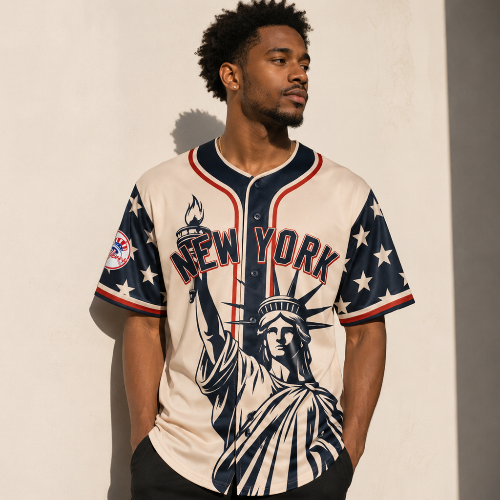 Custom Name and Number New York Yankees 2026 Independence Day America 250 Birthday Baseball Jersey for Baseball Fans 4 Custom Name and Number New York Yankees 2026 Independence Day America 250 Birthday Baseball Jersey for Baseball Fans - Image 4