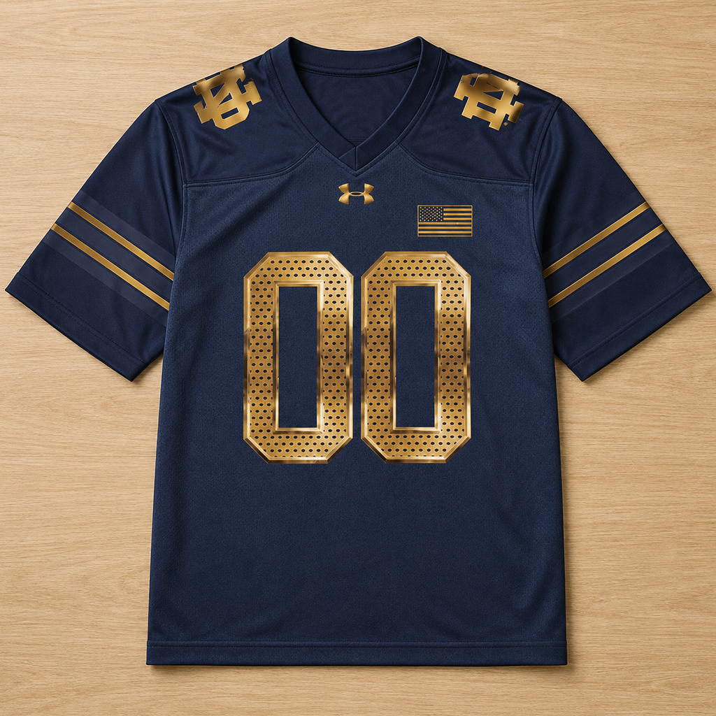 Custom Name and Number Notre Dame Fighting Irish 2026 Shamrock Series Football Jersey for Football Fans 2 Custom Name and Number Notre Dame Fighting Irish 2026 Shamrock Series Football Jersey for Football Fans - Image 2