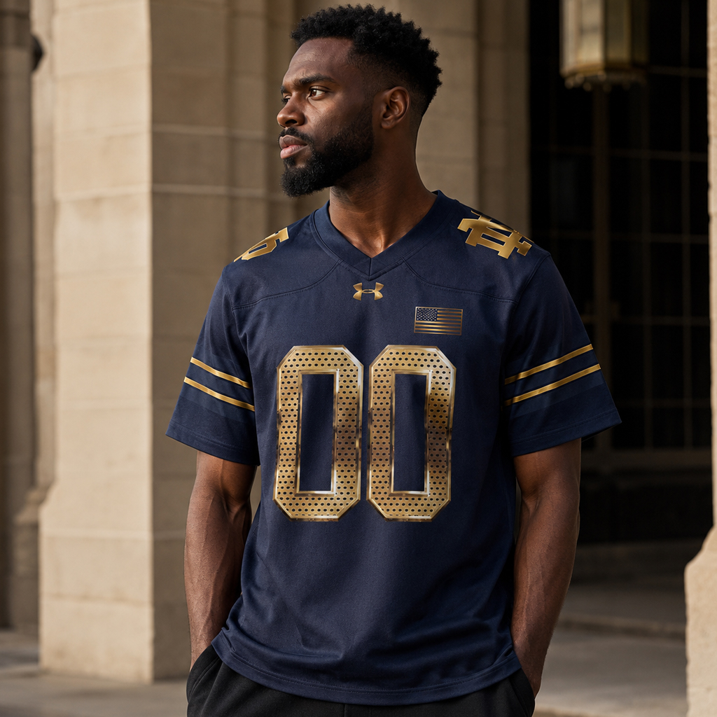 Custom Name and Number Notre Dame Fighting Irish 2026 Shamrock Series Football Jersey for Football Fans 3 Custom Name and Number Notre Dame Fighting Irish 2026 Shamrock Series Football Jersey for Football Fans - Image 3