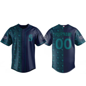 Custom Name and Number Seattle Mariners x House of the Dragon Night 2026 Baseball Jersey for Baseball and Fantasy Series Fans