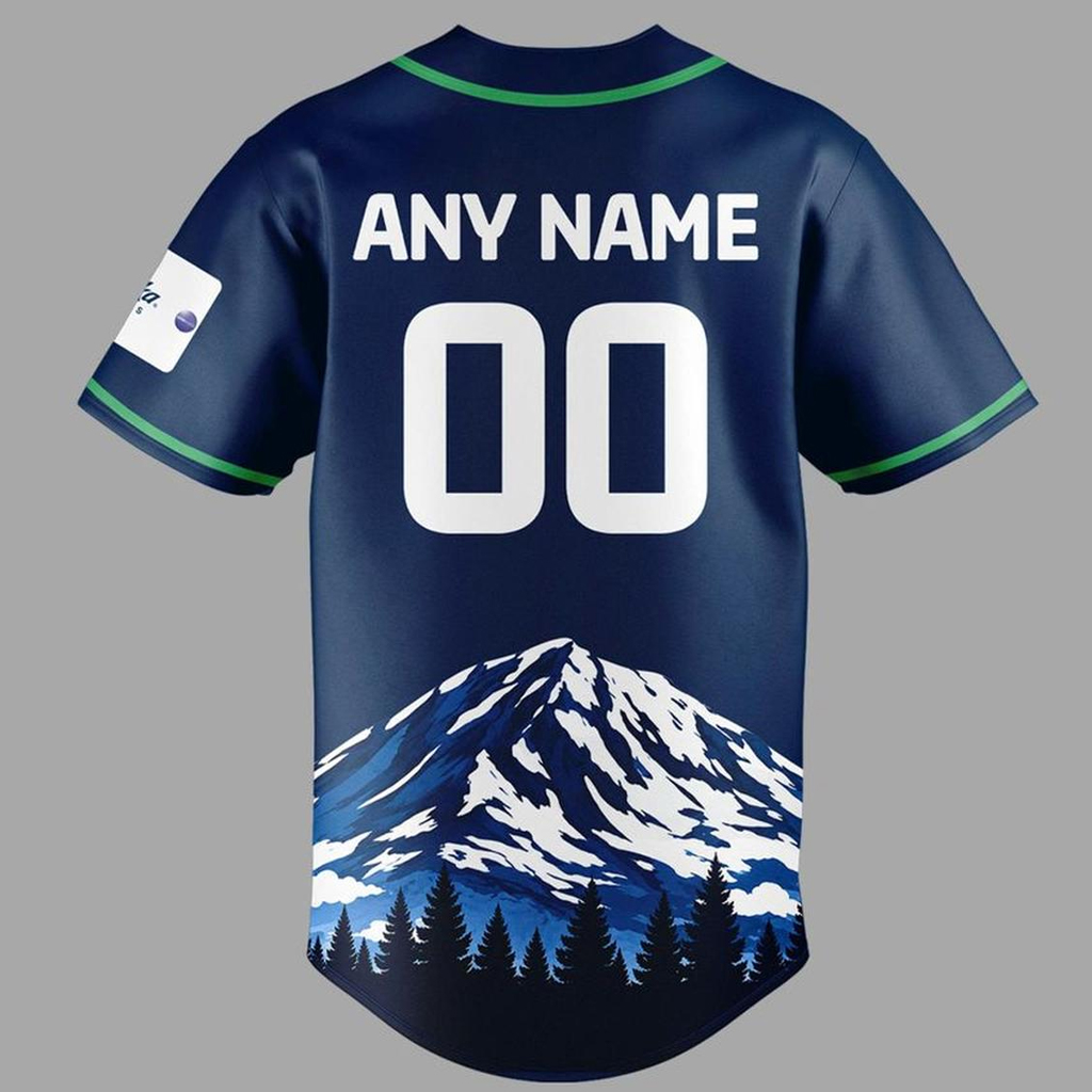 Custom Name and Number Seattle Seahawks x All Star Classic 2026 Navy Baseball Jersey for Football Fans 4 Custom Name and Number Seattle Seahawks x All Star Classic 2026 Navy Baseball Jersey for Football Fans - Image 4