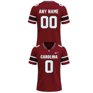 Custom Name and Number South Carolina Gamecocks New Season 2026 Red Football Jersey for College Sports Fans