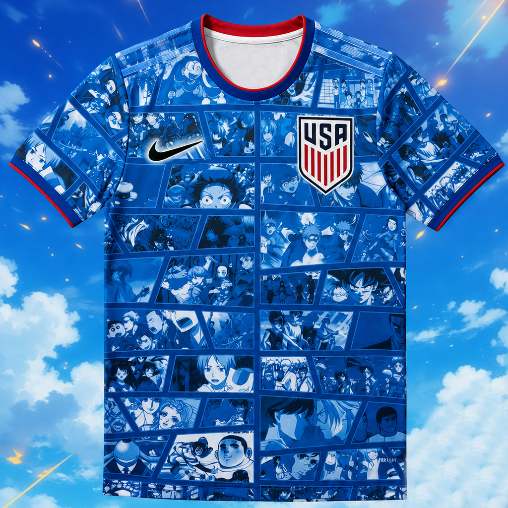 Custom Name and Number USA Soccer Team x Anime 2026 Soccer Jersey for Soccer and Animation Fans 1 Custom Name and Number USA Soccer Team x Anime 2026 Soccer Jersey for Soccer and Animation Fans