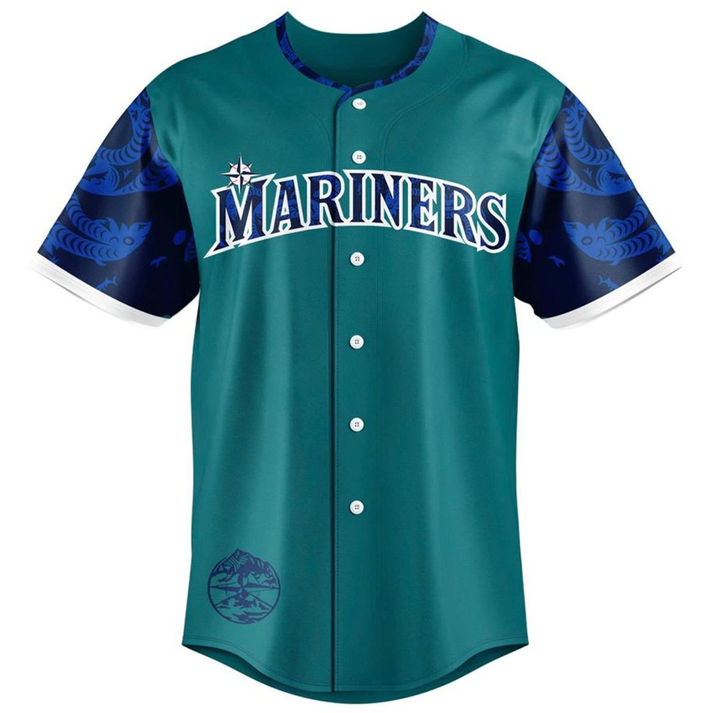 Custom Number Seattle Mariners x Native American Heritage Night 2026 Baseball Jersey for Baseball Fans 2 Custom Number Seattle Mariners x Native American Heritage Night 2026 Baseball Jersey for Baseball Fans - Image 2