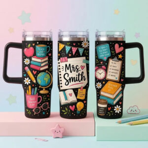 Custom Teacher Name Tumbler 2026 Back to School