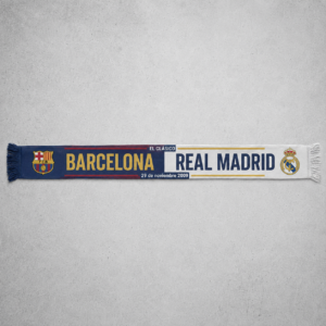 EL Clásico Barcelona Vs Real Madrid 29 De Noviembre 2009 Scarf