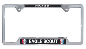 Eagle Scout Proud Parent Open Corner 2026 License Plate Frame