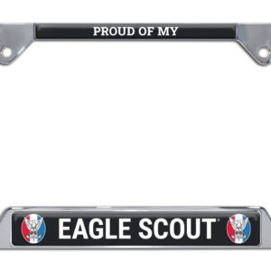 Eagle Scout Proud Parent Open Corner 2026 License Plate Frame