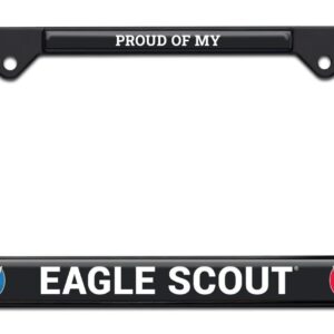 Proud Eagle Scout Black 2026 License Plate Frame
