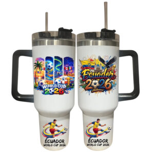 Ecuador World Cup 2026 Tumbler 40oz