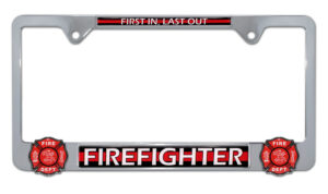 Firefighter 2026 License Plate Frame