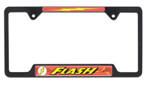 The Flash Open Corners Black 2026 License Plate Frame