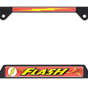 The Flash Open Corners Black 2026 License Plate Frame