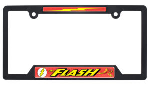 The Flash Black Open Corners 2026 License Plate Frame