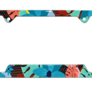 Tropical Floral 2026 License Plate Frame