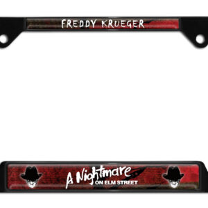 Nightmare on Elm Street Open Corners Black 2026 License Plate Frame
