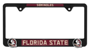 Florida State Seminoles Black 2026 License Plate Frame