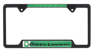 Green Lantern Open Corners Black 2026 License Plate Frame