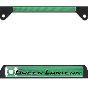 Green Lantern Open Corners Black 2026 License Plate Frame