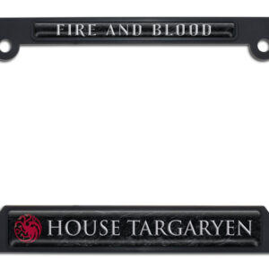 Game of Thrones House Targaryen Open Corner 2026 License Plate Frame