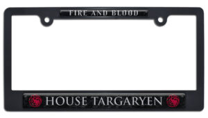 Game of Thrones House Targaryen 2026 License Plate Frame