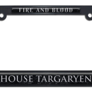 Game of Thrones House Targaryen 2026 License Plate Frame