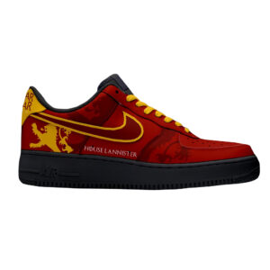 Game of Thrones House Of Lannister Air Force 1 Shoes Sneakers