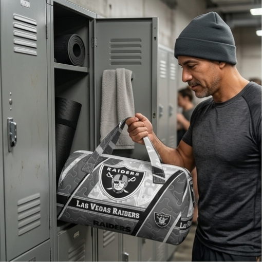 New Las Vegas Raiders 2026 Duffle Bags 2 New Las Vegas Raiders 2026 Duffle Bags