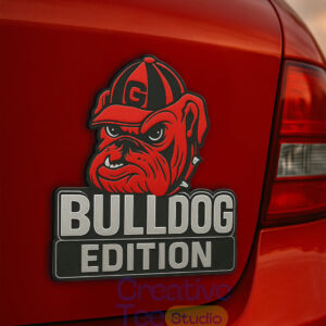 Georgia Bulldogs Car Name Badge Emblem
