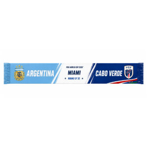 Global Soccer Event 2026 Argentina Vs Cabo Verde Scarf Version 3