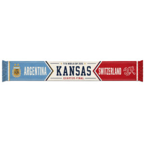 Global Soccer Event 2026 Argentina Vs Switzerland Quarter Final Scarf Version 2