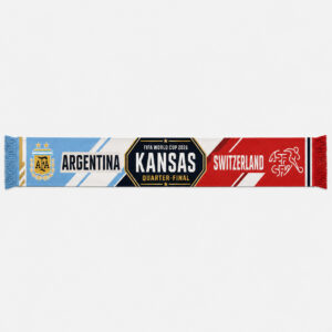 Global Soccer Event 2026 Argentina Vs Switzerland Quarter Final Scarf Version 4