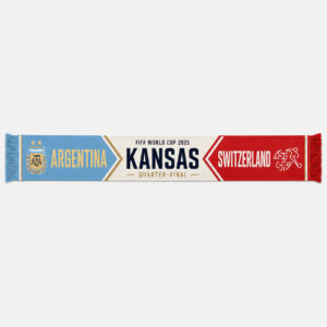 Global Soccer Event 2026 Argentina Vs Switzerland Quarter Final Scarf Version 5