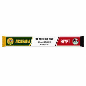 Global Soccer Event 2026 Australia Vs Egypt Round of 32 Scarf Version 1