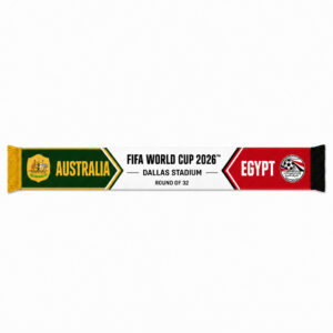 Global Soccer Event 2026 Australia Vs Egypt Round of 32 Scarf Version 3