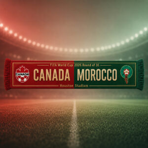 Global Soccer Event 2026 Canada Vs Maroc Scarf Version 7