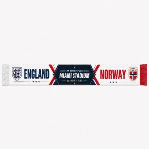 Global Soccer Event 2026 England Vs Norway Quarter Final Scarf Version 4