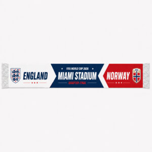 Global Soccer Event 2026 England Vs Norway Quarter Final Scarf Version 5